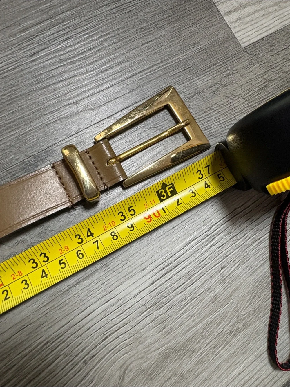 Vintage leather belt The Limited Studded Belt with Gold Hardware